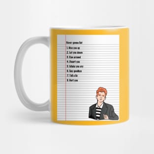 Never Gonna List Mug